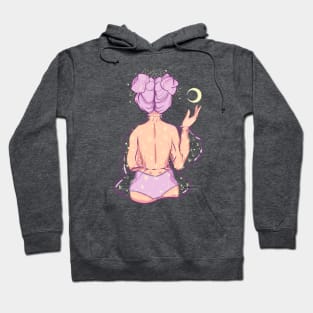 Purple Moon Girl Hoodie